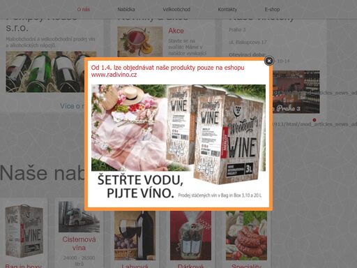 prodej vín a alkoholických nápojů maloobchod a velkoobchod vín