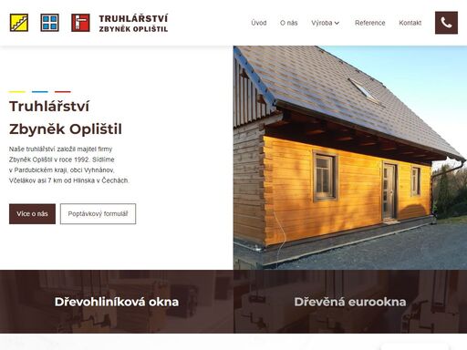 tradiční české truhlářství zbyněk oplištil se zaměřuje na výrobu oken a dveří. zakázková výroba zahrnuje eurookna, špaletová okna, vchodové dveře, interiérové dveře, schodiště, garážová vrata apod.