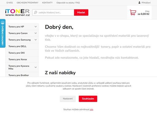prodej kvalitních kompatibilních tonerů pro laserový tisk za nízké ceny.