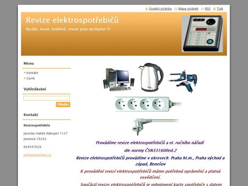 provádíme revize elektrospotřebičů a revize elektrického ručního nářadí dle normy čsn331600ed.2

