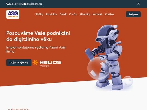 informační systémy helios. posouváme vaše podnikání do digitálního věku. implementujeme systémy řízení vaší firmy. helios inuvio a helios easy.