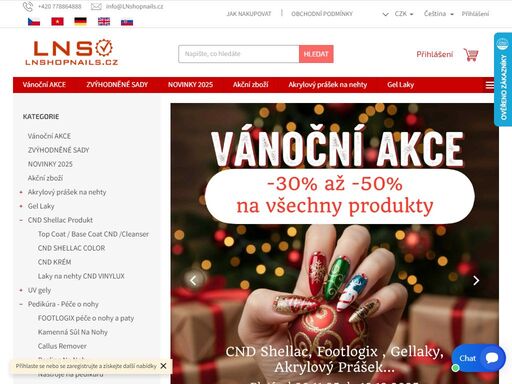 www.lnshopnails.cz