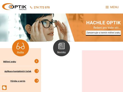 oční optika hachle optik - radek hachle praha 10 nabízí dioptrické, sluneční, ochranné pracovní a sportovní brýle. měření zraku včetně pracovní korekce a barvocit. aplikujeme kontaktní čočky. specialista na multifokální brýle. servis a opravy brýlí.