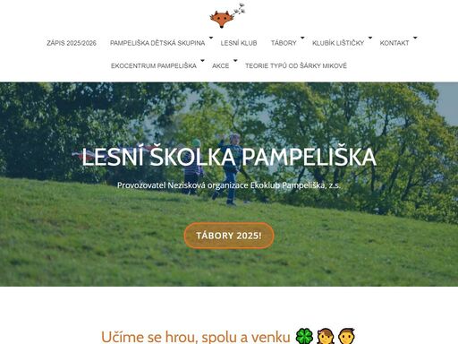 školka, kde jsou děti samy sebou. celé dopoledne trávíme venku, v přírodě. respektující přístup – montessori prvky – individuální přístup.