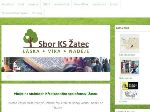 stránky informují o sboru ks žatec tedy o křesťanském společenství žatec. sbor je součástí státem oficiálně registrované církve cks - církev křesťanská společenství www.kaes.cz