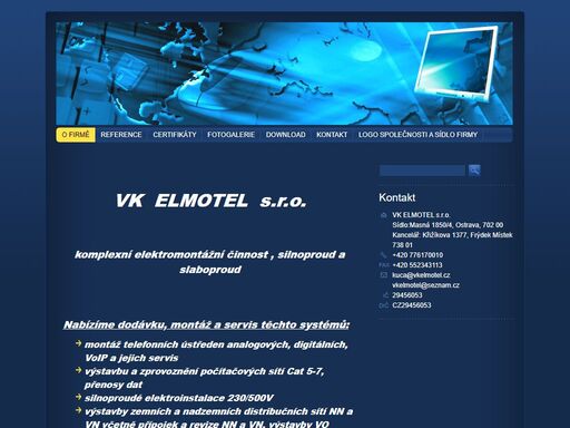 elektrikáři, elektro, elektromontáže, elektročinnost, antény, satelity, počítačové sítě