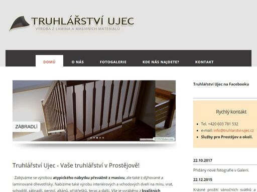 truhlářství ujec - výroba z masivních materiálů na míru