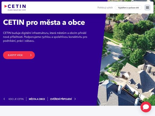 cetin group, group, ppf group provozujeme a vlastníme největší telekomunikační síť v české republice. 99,6 % populace má k naší síti přístup prostřednictvím pevných a mobilních technologií.