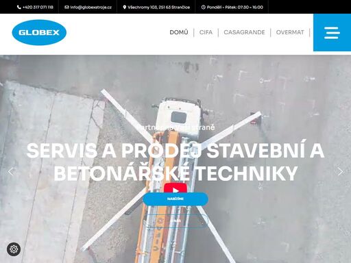 nabízíme širokou škálu kvalitních strojů a zařízení pro stavebnictví a průmysl. betonářské techniky cifa pro českou republiku a slovensko. specializujeme se na sezrvis a prodej autočerpadel na beton.