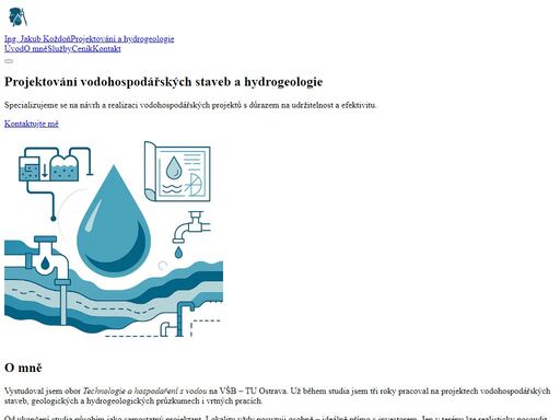 řešíte otázku co s odpadními vodami, potřebujete studnu nebo řešíte využití srážkových vod? neváhejte mě kontaktovat, rád vám pomohu.