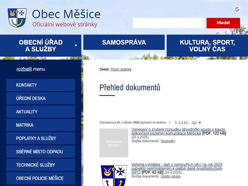 www.mesice.cz