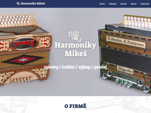 opravy, výroba a ladění harmonik