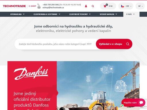 široký výběr produktů a náhradních dílů nejen pro hydrauliku vašeho stroje. rychlé dodání, profesionální poradenství a odborný servis. 30+ let na trhu.