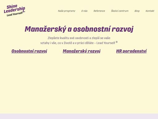 www.shineleadership.cz