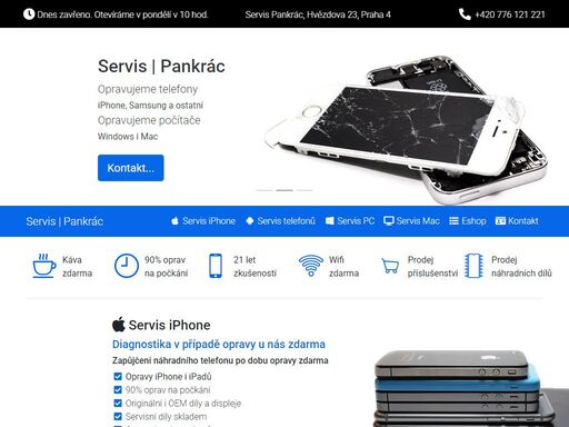 servis mobilních telefonů a počítačů