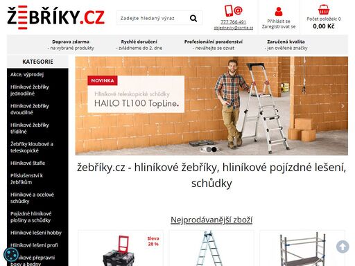 nabízíme levně hliníkové alu žebříky, hliníkové pojízdné lešení, štafle, schůdky, hliníkové boxy. rychlé dodání po čelé čr.