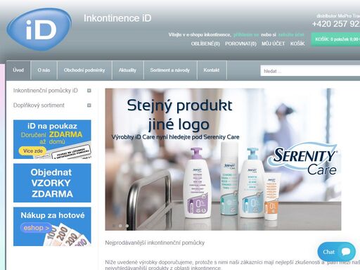 inkontinence id a euron - v našem e-shopu zakoupíte inkontinenční pomůcky pro všechny druhy inkontinence (vložky, pleny, inkontinenční kalhotky), vzorky zdarma.