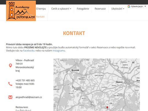 autokemp podhradí má nové vedení! restaurace, společenské akce, sjezdy moravice, ubytování, rekreace to vše nabízíme v našem autokempu. kemp, který se nachází ve velice klidném prostředí, je ideální volbou pro rodiny i jednotlivce. navštivte naše stránky a podívejte se jaké možnosti nabízíme.