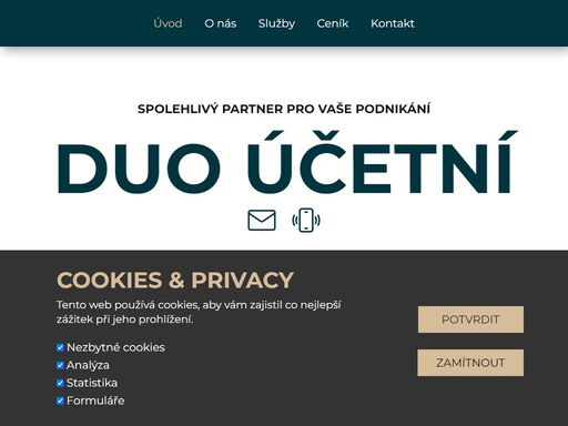 dvě účetní s lidským přístupem. účetnictví, daně, mzdy, přiznání, dph, komunikace s úřady – osobně i online. praha, náchod a okolí.