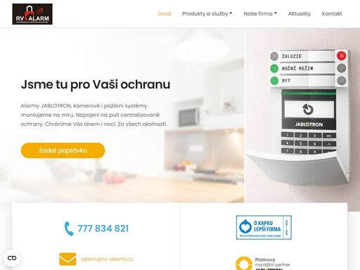 nabízíme odbornou instalaci a kvalitní servis výrobků jablotron. poskytujeme profesionální služby pro byty, firmy ale i celé domy a bytové komplexy zejména v dobříši a ve středních čechách.