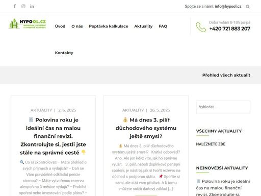 hypool - nabídka hypoték, úvěrů, zajištění investic, půjčky a ostatní olomouc a okolí