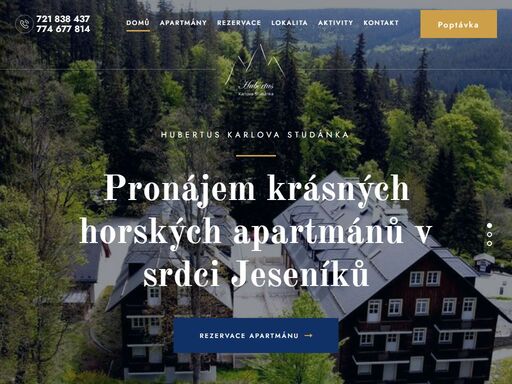 na úpatí nejvyšší hory moravy praděd s výškou 1492 m n.m. se nachází malebné lázně karlova studánka. pro svoji jedinečnou polohu a léčivé klima je karlova studánka ideálním místem pro rodinné sportovně-rekreační vyžití.