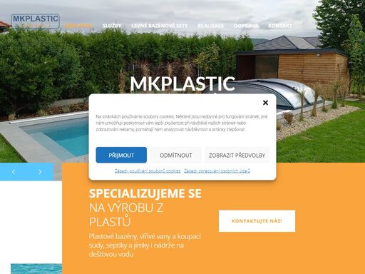 specializujeme se na výrobu z plastů - bazénů na klíč, nádrží, septiků, jímek i zakázkovou výrobu.