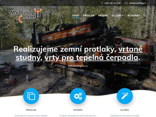 provádíme vrty pro studny, tepelná čerpadla a průzkumné vrty včetně následné instalace komponentů. vrtané studny, studnařské práce. ms drilling s.r.o. klatovy. více na www.msdrilling.cz