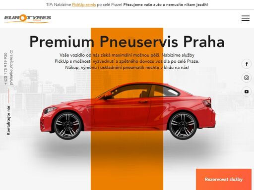 pneuservis praha eurotyres vám nabízí přezutí, výměnu i uskladnění pneumatik a mnoho dalších služeb špičkového pneuservisu. nové pneu, alu kola, mytí, geometrie.