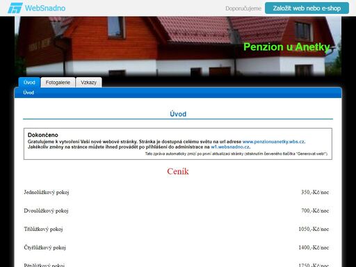 penzion u anetky
