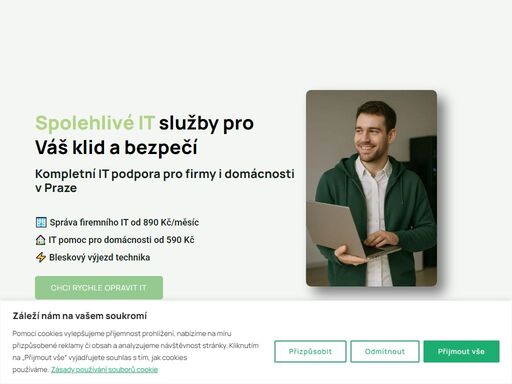 potřebujete opravit pc, nastavit wi-fi nebo router v praze a okolí? naše it služby pro domácnosti a firmy jsou tady pro vás. kontaktujte nás!
