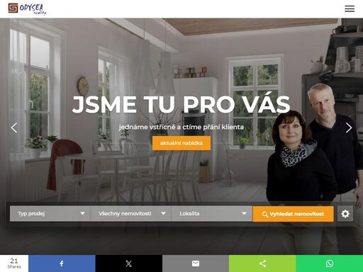 každý den stovky nových nemovitostí, reality. nemovitosti na prodej či pronájem v každém místě. přehledný katalog realit.