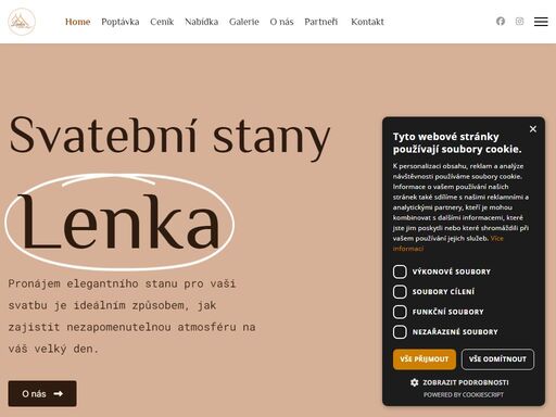 pronájem elegantního stanu pro vaši svatbu je ideálním způsobem, jak zajistit nezapomenutelnou atmosféru na váš velký den. ať už plánujete obřad v přírodě nebo velkolepou slavnost plnou hostů, náš svatební stan nabízí flexibilitu, komfort a styl, který dokonale zapadne do jakéhokoliv prostředí.