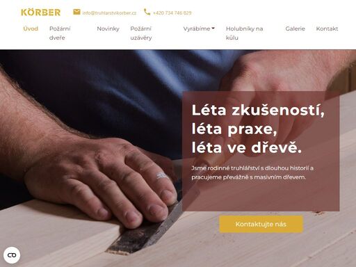 hledáte spolehlivé truhlářství? vyrábíme nábytek, dveře i schodiště s důrazem na detail a kvalitu. kontaktujte nás pro nezávaznou konzultaci.