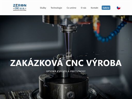 zeron cnc – zakázkové cnc frézování kovů, kusová i sériová výroba. vysoká přesnost a kvalita.