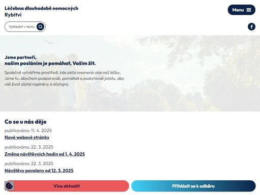 poskytujeme odbornou následnou péči, rehabilitaci a podporu tam, kde je nejvíce potřeba. naším cílem je stabilizace fyzických a psychických sil.