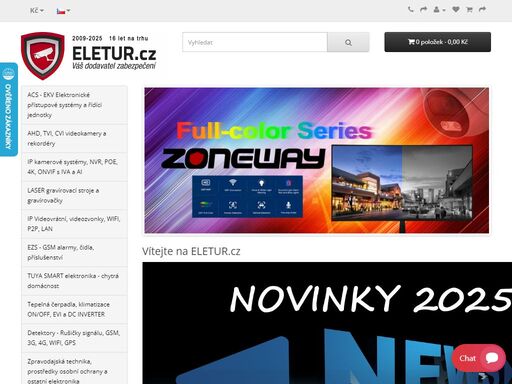 prodej - zabezpečovací techniky, cctv, špionážní techniky, přístupových systémů, rušiček a mnoho dalšího 