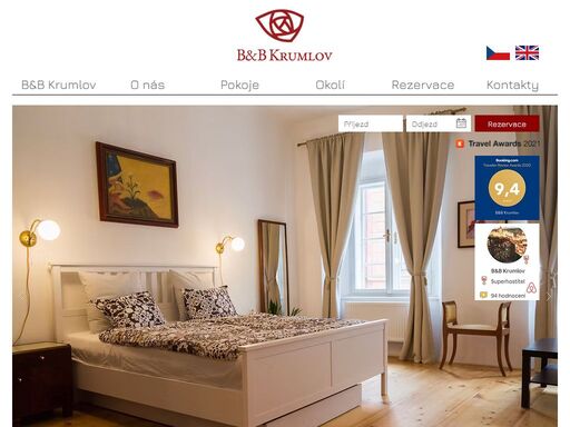 b&b krumlov, to je romantické ubytování ve stylu bed & breakfast v srdci českého krumlova. naše elegantní pokoje vás okouzlí svým komfortem a jedinečným stylem.
