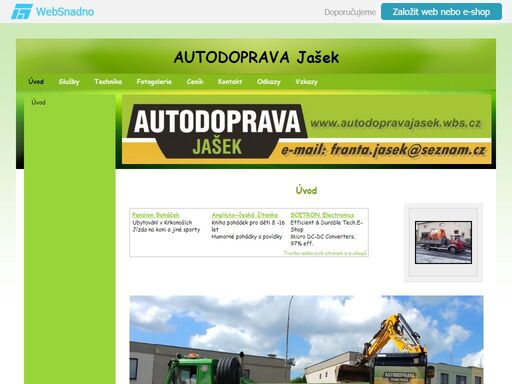 autodoprava a zemní práce