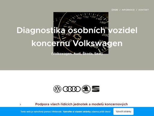 podpora všech řídících jednotek a modelů koncernových automobilů od roku výroby 1996 až 2021