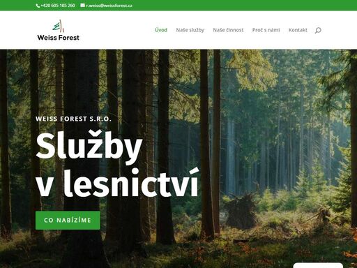 komplexní činnosti v lesním hospodářství - shrnování klestu, těžba a čištění ploch, výsadba lesních dřevin, stavba oplocenek, řádkový a meziřádkový postřik, agrochemické služby, opatření proti okusu, vyžínání buřeně, prořezávky a probírky, pořez dřeva, palivové dřevo, poradenská činnost