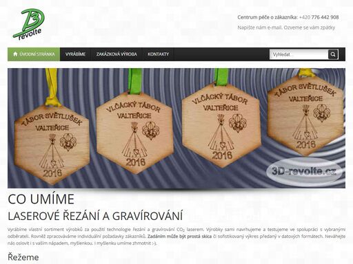 laserové řezání a gravírování