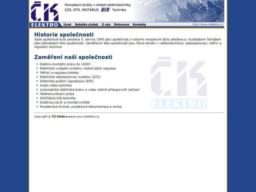 čk elektro s.r.o - elektroinstalační práce