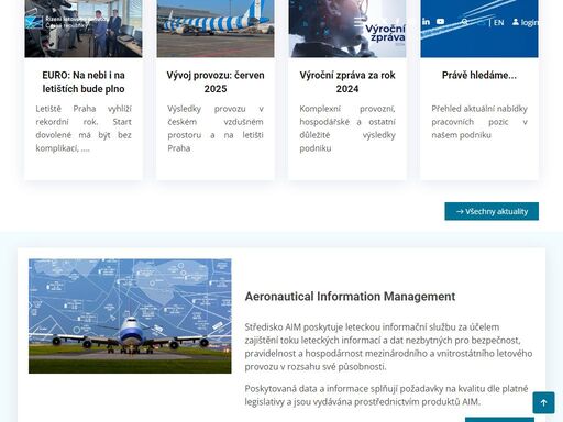 komplexní informace o činnosti, poslání a kontaktech na moderního poskytovatele služeb řízení letového provozu. pravidelné novinky z českého nebe a nabídka pracovních pozic.  obchodní a cenová politika ve vzdušném prostoru a na řízených letištích. 