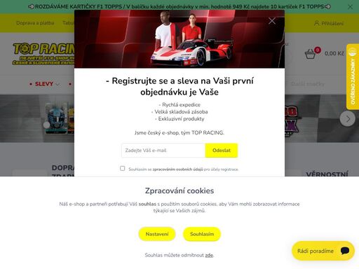 největší cz|sk e-shop fanouškovského vybavení ze světa formule 1 | motogp | motorsportu | objevte širokou nabídku oblečení, doplňků a modelů |  zboží skladem | oficiální kolekce  