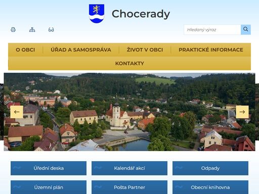 oficiální stránky obce chocerady
