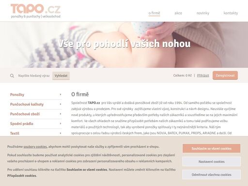 tapo.cz - velkoobchod s ponoa3kova1m a punä?ochova1m zboa3a­m.