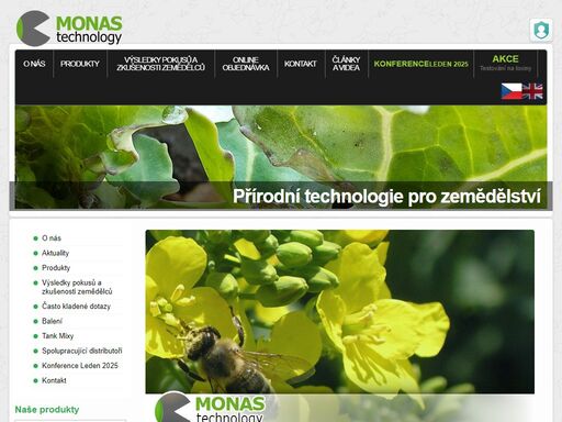 biologické přípravky do všech typů zemědělských plodin