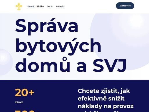 hledáte komplexní a efektivní řešení podpůrných služeb pro váš bytový dům? poskytujeme celou řadu služeb, které si zákazník může nakombinovat dle svých