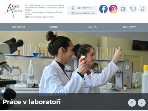 obchodní akademie, vyšší odborná škola zdravotnická a střední zdravotnická škola, střední odborná škola služeb a jazyková škola jihlava, kraj vysočina